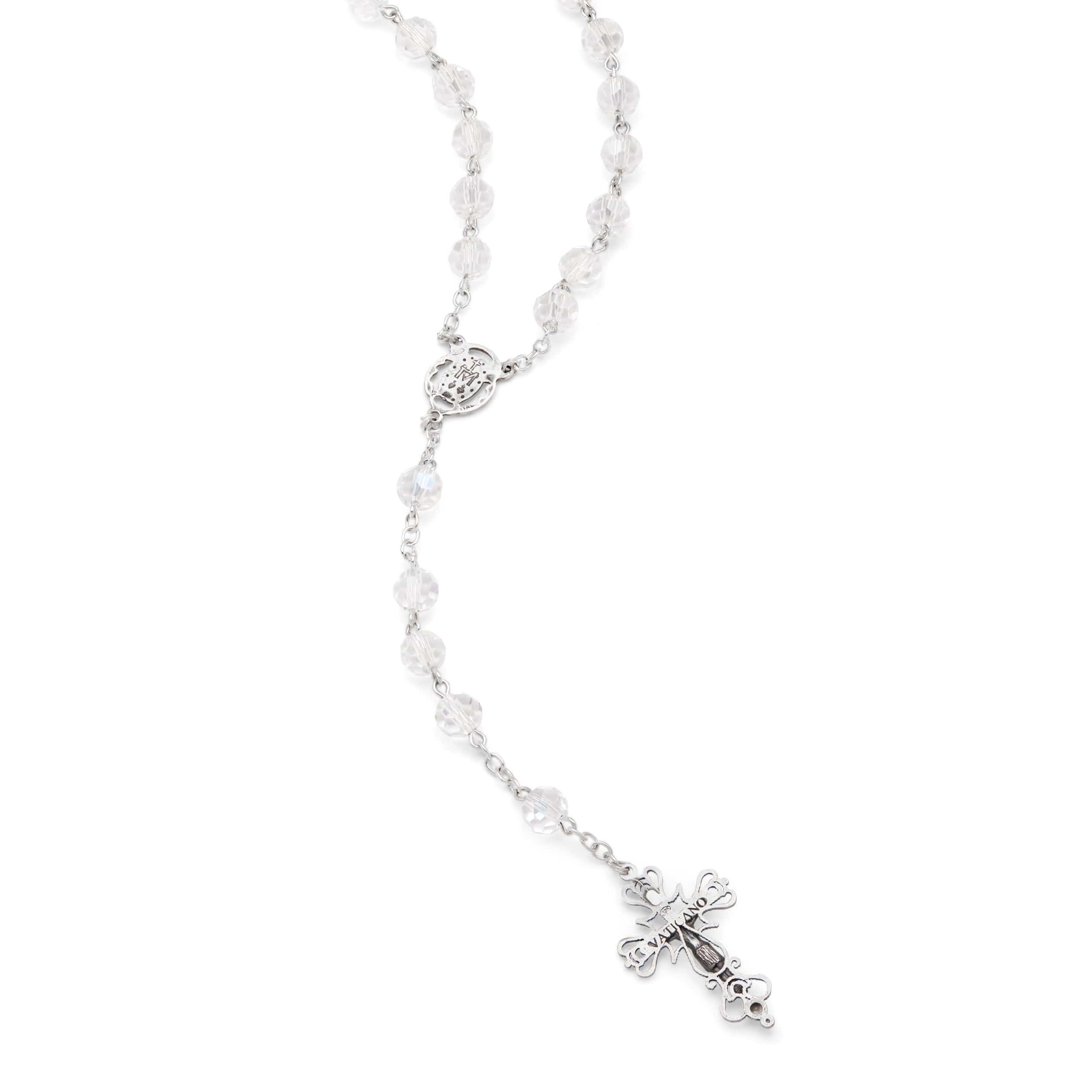 Rosary necklace hot sale sterling silver