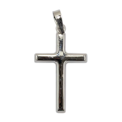 MONDO CATTOLICO White Gold Cross without Body