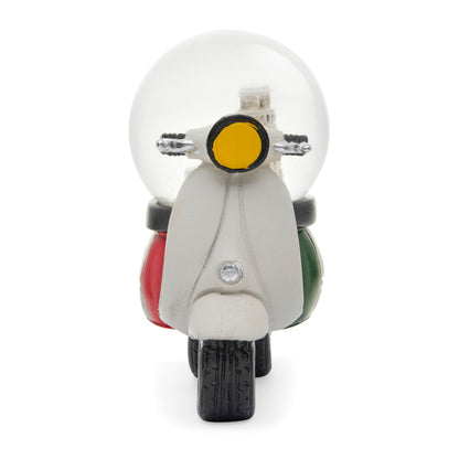 MONDO CATTOLICO ROMA Snow Globe White Resin Vespa with Snow Globe