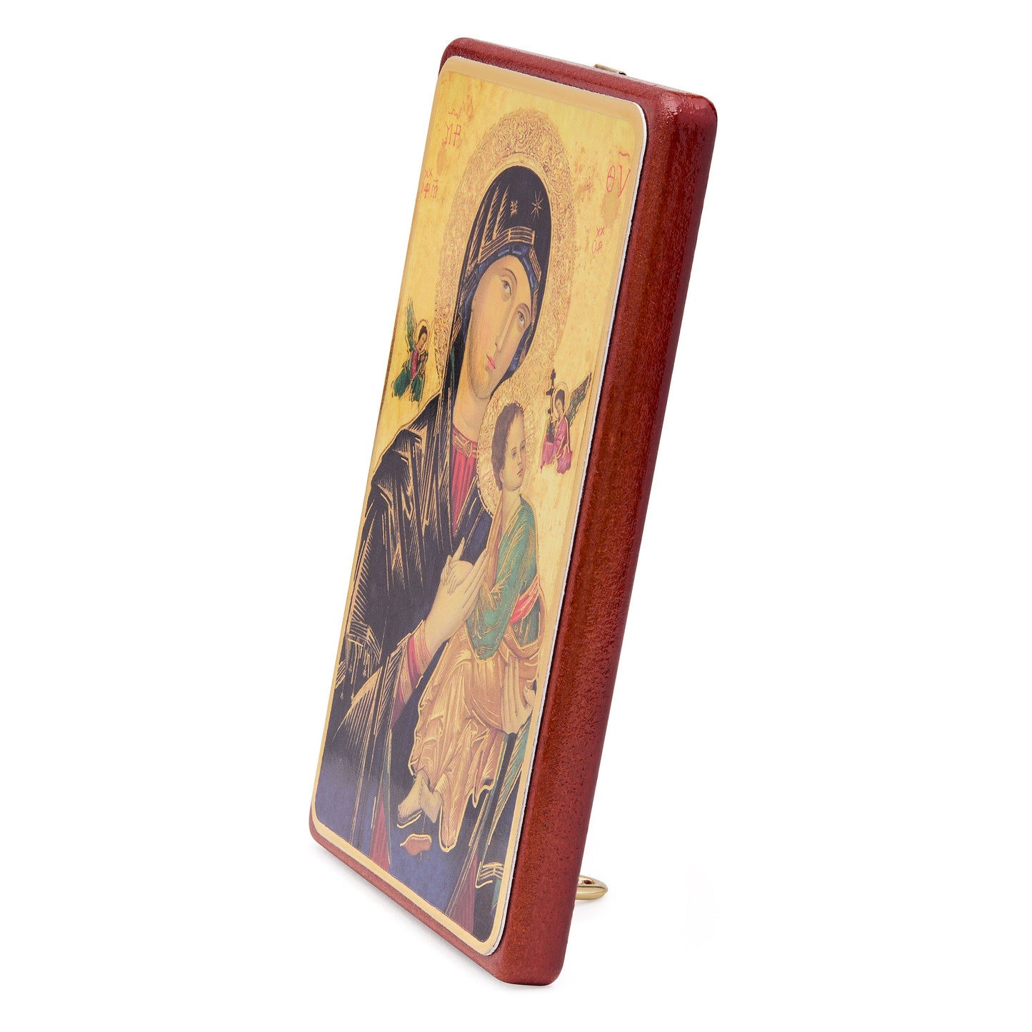 MONDO CATTOLICO ROMA 11x8 cm (4.33x3.15 in) Wooden Picture of Our Lady of Perpetual Help