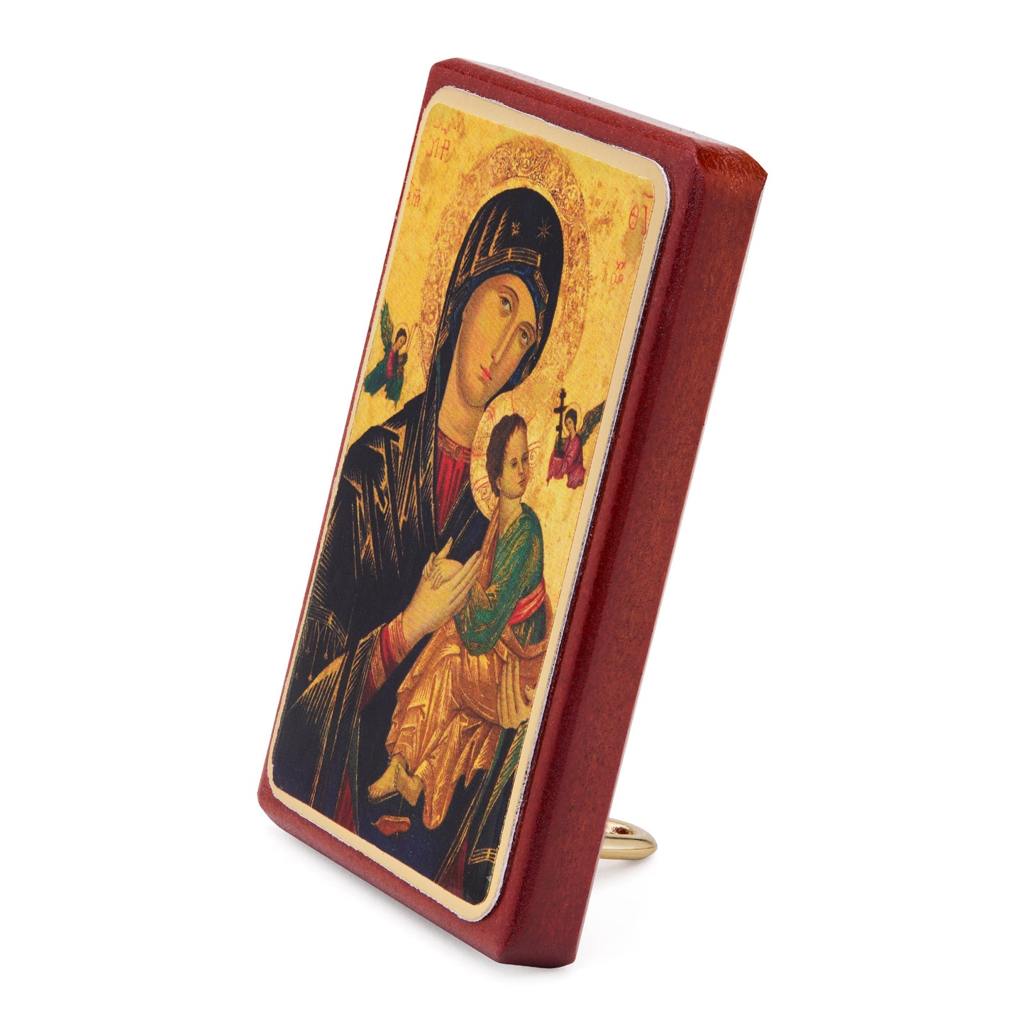 MONDO CATTOLICO ROMA Wooden Picture of Our Lady of Perpetual Help