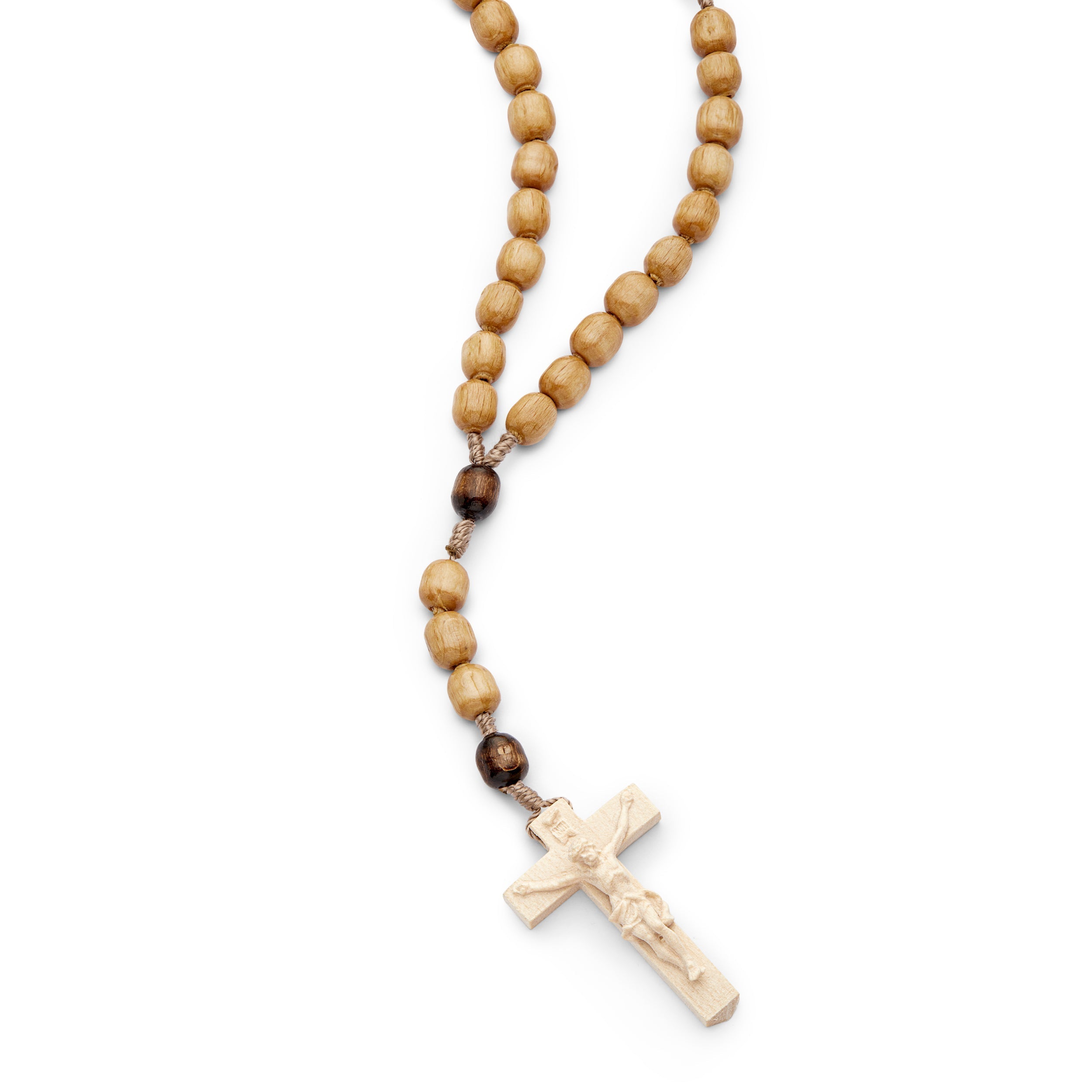 Handcrafted Catholic Olive Wood Rosary — Orthodox Depot