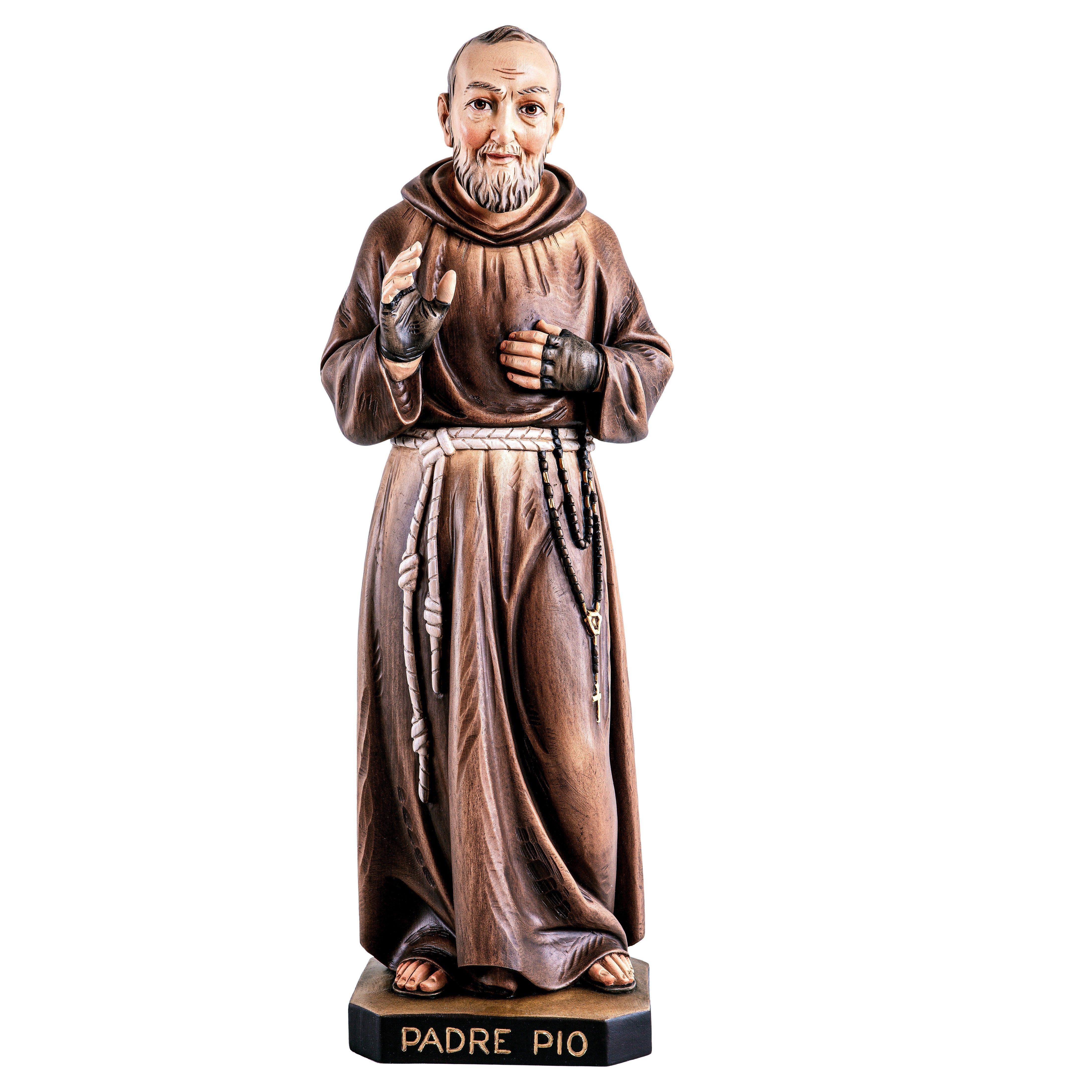 Wooden Statue of Saint Padre Pio | MONDO CATTOLICO