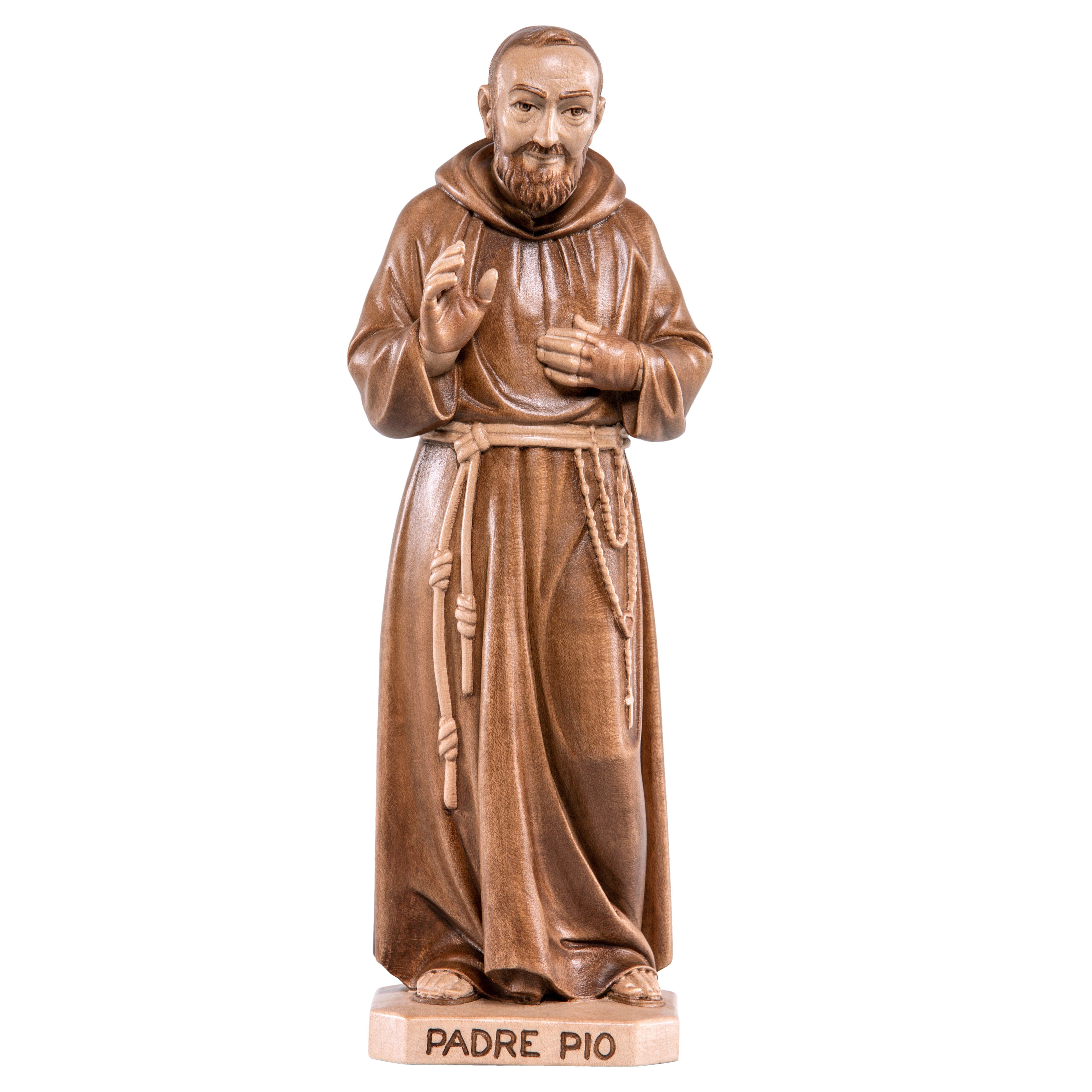 Wooden Statue of Saint Padre Pio | MONDO CATTOLICO