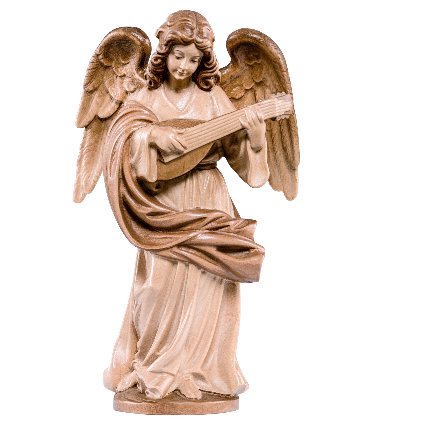 Mondo Cattolico Glossy / 13 cm (5.1 in) Wooden statue of Victoria - angel