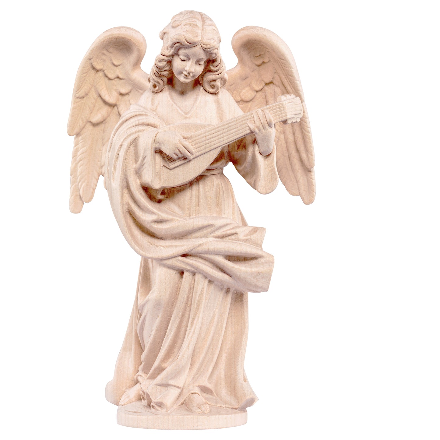 Mondo Cattolico Natural / 13 cm (5.1 in) Wooden statue of Victoria - angel