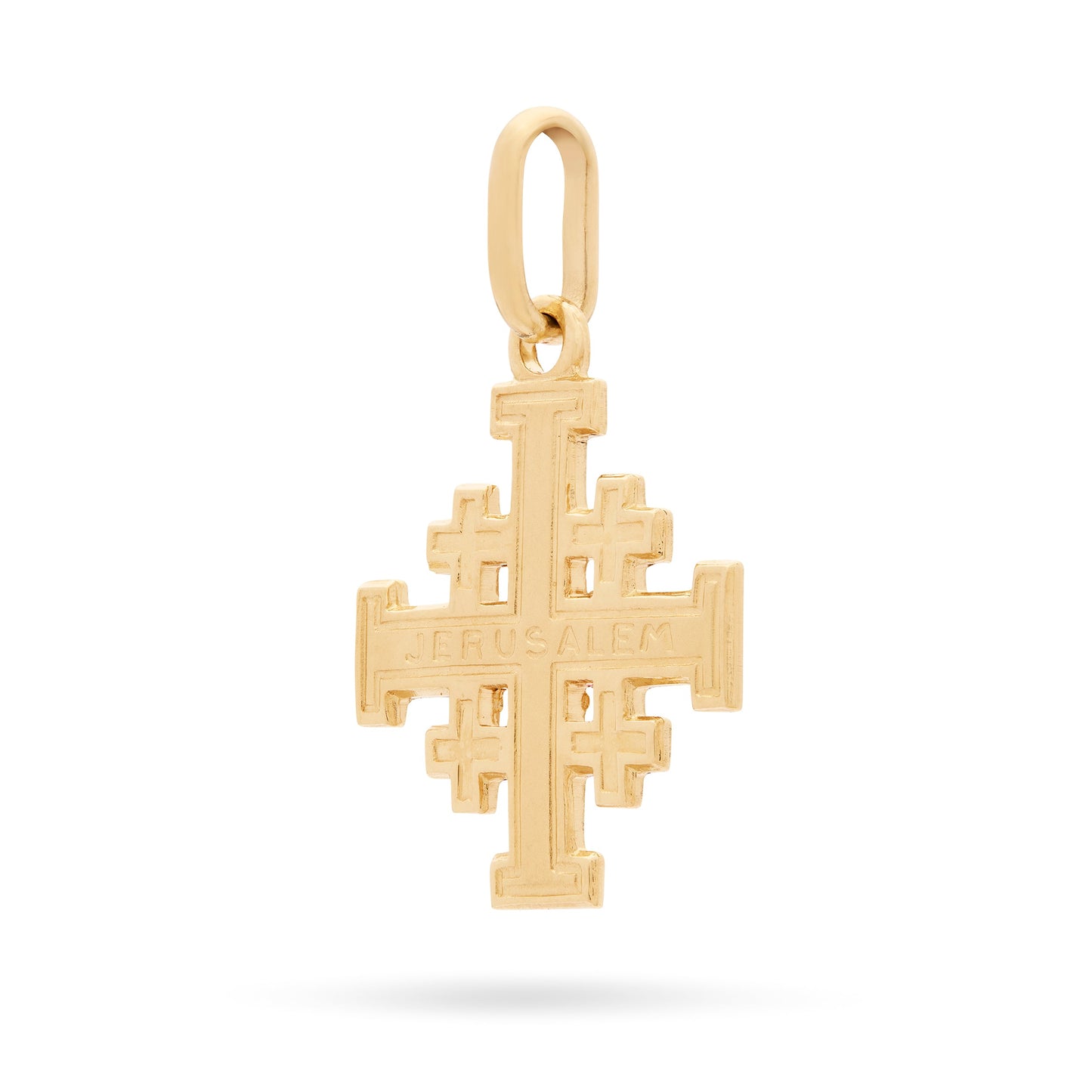 Mondo Cattolico Pendant Yellow Gold Jerusalem Cross Pendant