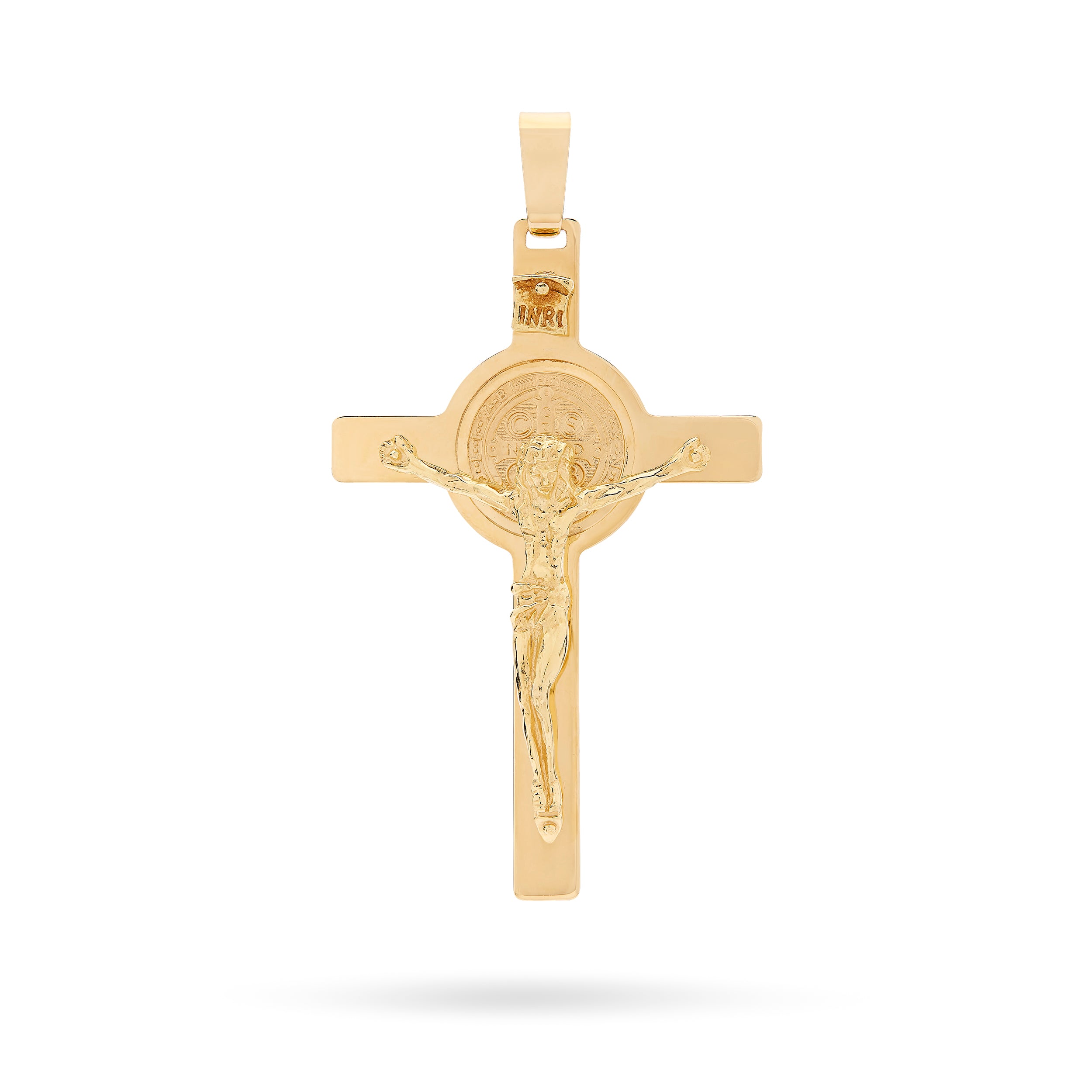 Ladies gold clearance crucifix necklace